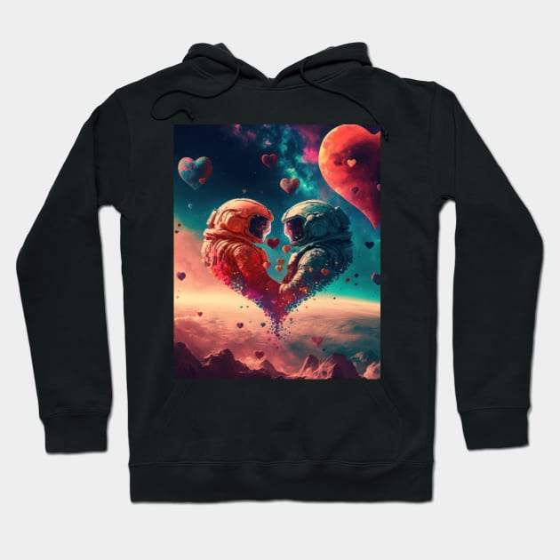 Love in space Hoodie by MorningPanda